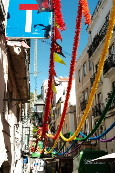 Festive street decorations